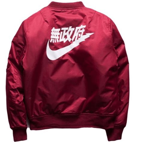 lucht tokyo bomber jas nike jas|Nike satin bomber jacket.